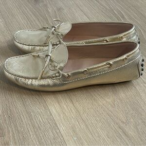 Tods Gold Women’s Loafers